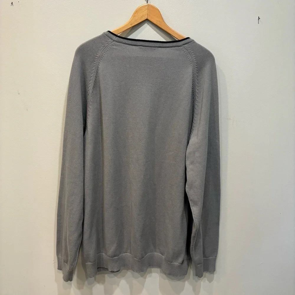 Rhone Crewneck Pullover Knit Gray Sweater Men’s Size XL